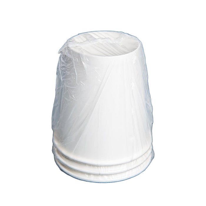10 oz. White Individually Wrapped Paper Hot Cup - 1000/Case