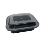 12oz Rectangle Food Containers Meal Prep Microwavable Reusable Plastic BPA Free