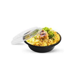 32oz Round Food Containers Meal Prep Microwavable Reusable Plastic BPA Free