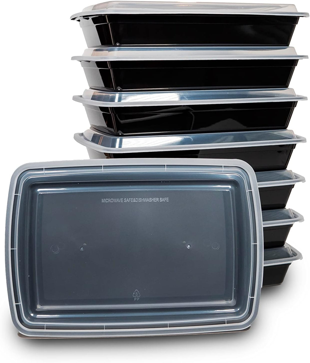 Rectangular Reusable Container 58oz Rectangle Food Containers Meal Prep Microwavable Reusable Plastic ...