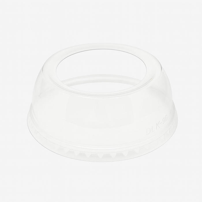 Wide Hole Dome Lid, PET 98mm Diameter Plastic Cold Cup Lids Case of 1000 Counts