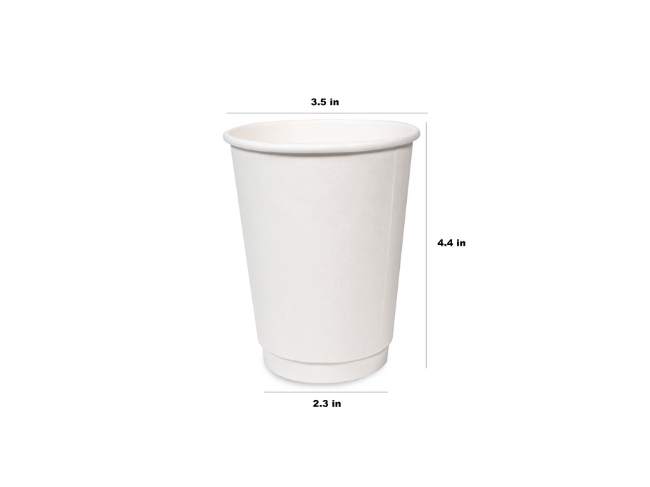 Custom Print Double-Wall Paper Cups - Personalized Paper Coffee Cups, For your Custom Logo and Branding