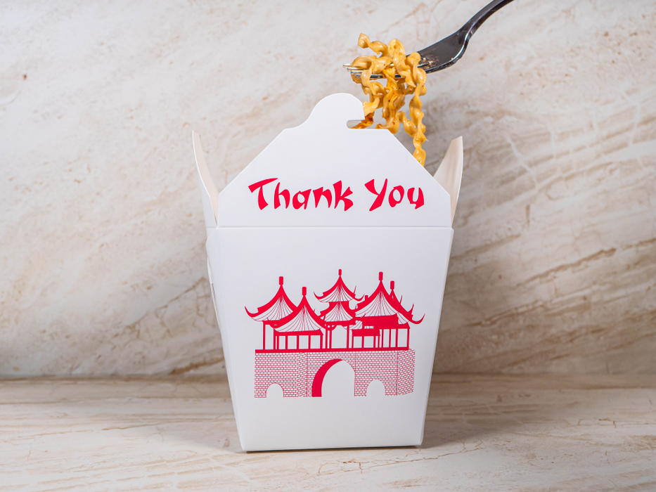 Chinese Take Out Boxes with Pagoda Design, Party Favor and Food Pail (Box of 360 counts)