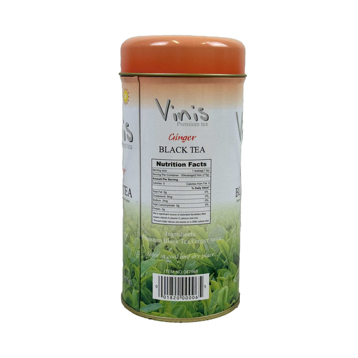 Vinis Variety Pack Tea Bags, 50 Count (Pack of 5) (Ginger Black Tea, Jasmine Green Tea, Jasmine White Tea, Mint Green Tea, Chai White Tea) 250 Total Tea Bags