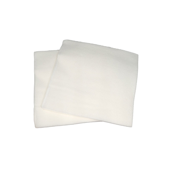 Premium Lunchenon Napkin Virgin 1ply White Embossed 1/4 fold Cocktail and Cleaning Surfaces Single-Use Napkins - 1-ply, 1/4 Folded