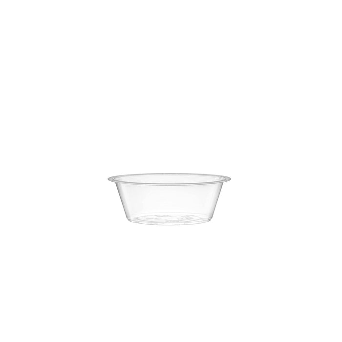 [Case of 2500 Pack] 1.5oz/2oz Plastic Clear Portion Cups, Souffle Cups, Clear Lids Sold Seperately