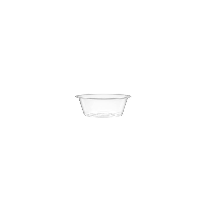 [Case of 2500 Pack] 3.25oz/4oz/5oz Plastic Clear Portion Cups, Souffle Cups, Clear Lids Sold Seperately