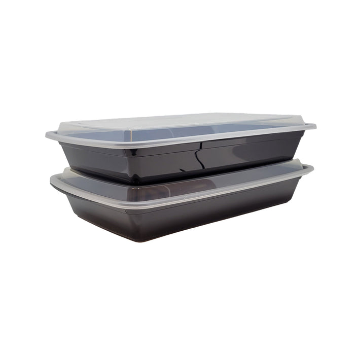 58oz Rectangle Food Containers Meal Prep Microwavable Reusable Plastic BPA Free