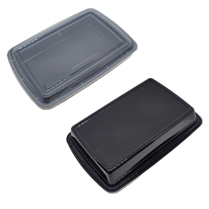 Rectangular Reusable Container 58oz Rectangle Food Containers Meal Prep Microwavable Reusable Plastic ...