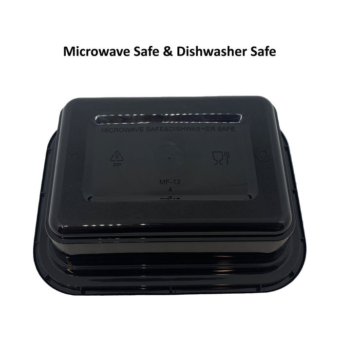 150 Combo Pack 32oz Rectangle Food Containers Meal Prep Microwavable Reusable Plastic BPA Free