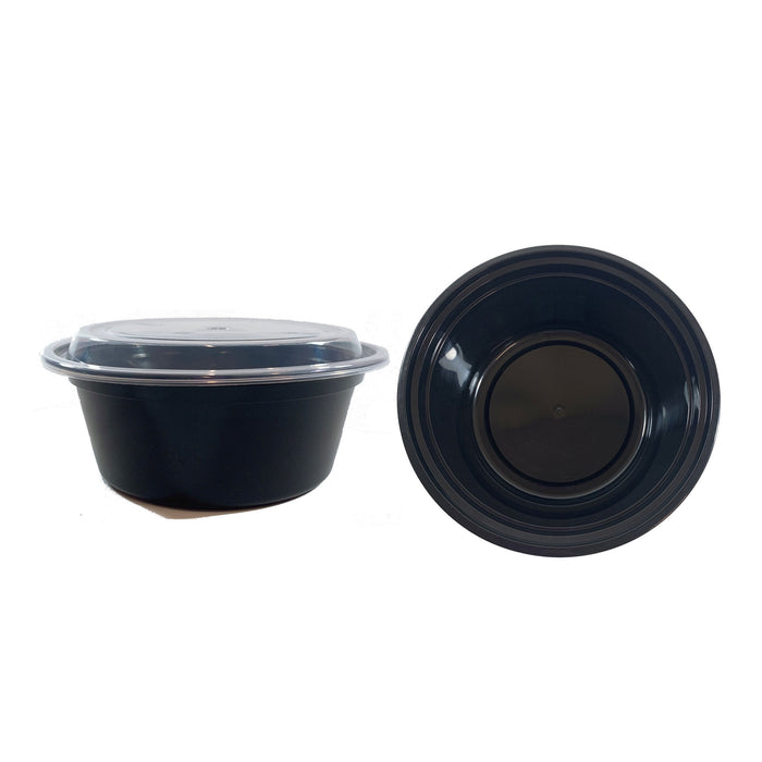 28oz Round Food Containers Meal Prep Microwavable Reusable Plastic BPA Free