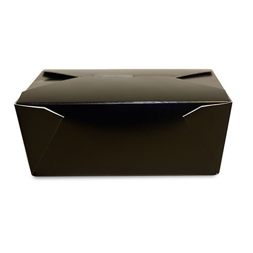 45oz Black Paper Take Out Container To Go Boxes Leftover Containers #8