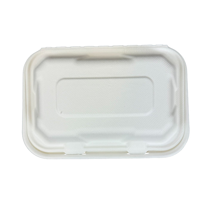 Eco-Friendly 9" x 6" Sugarcane Clamshell Containers Bagasse To-go Box (Pack of 200)