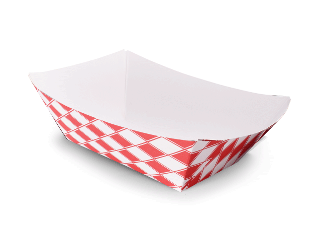 Case of 500 Size 500, 5 lb Paper Food Trays Hot Dog, Popcorn, Nacho, Burger