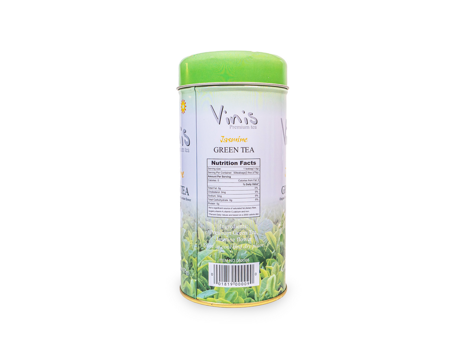 Vinis Premium Jasmine Green Tea 50 Tea Bags