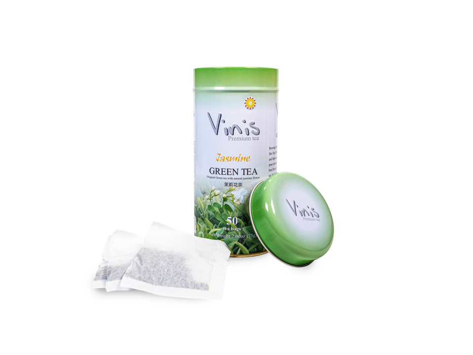 Vinis Premium Jasmine Green Tea 50 Tea Bags