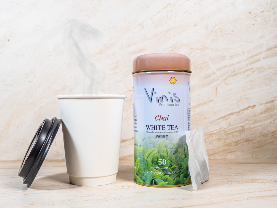 Vinis Premium Chai White Tea 50 Tea Bags