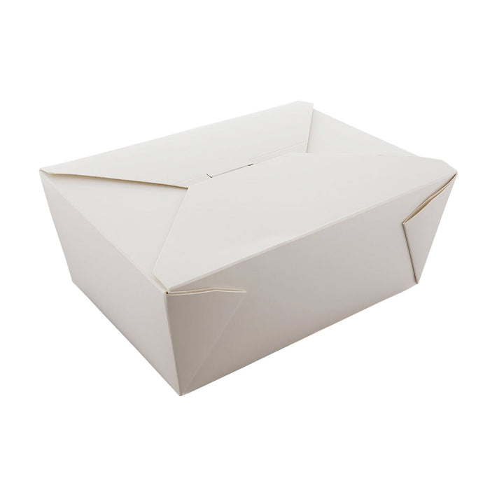 96 oz White Folded Take out Paper Box, Disposable Paper Togo Containers #4