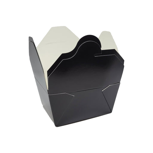 49oz Black Paper Take Out Container To Go Boxes Leftover Containers #2 —  thatpaperstore